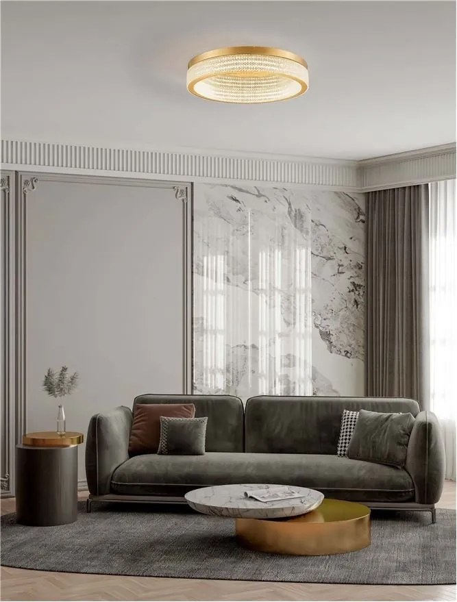 Lustra LED aplicata deosebita design modern KLEPSIDRA, 61cm