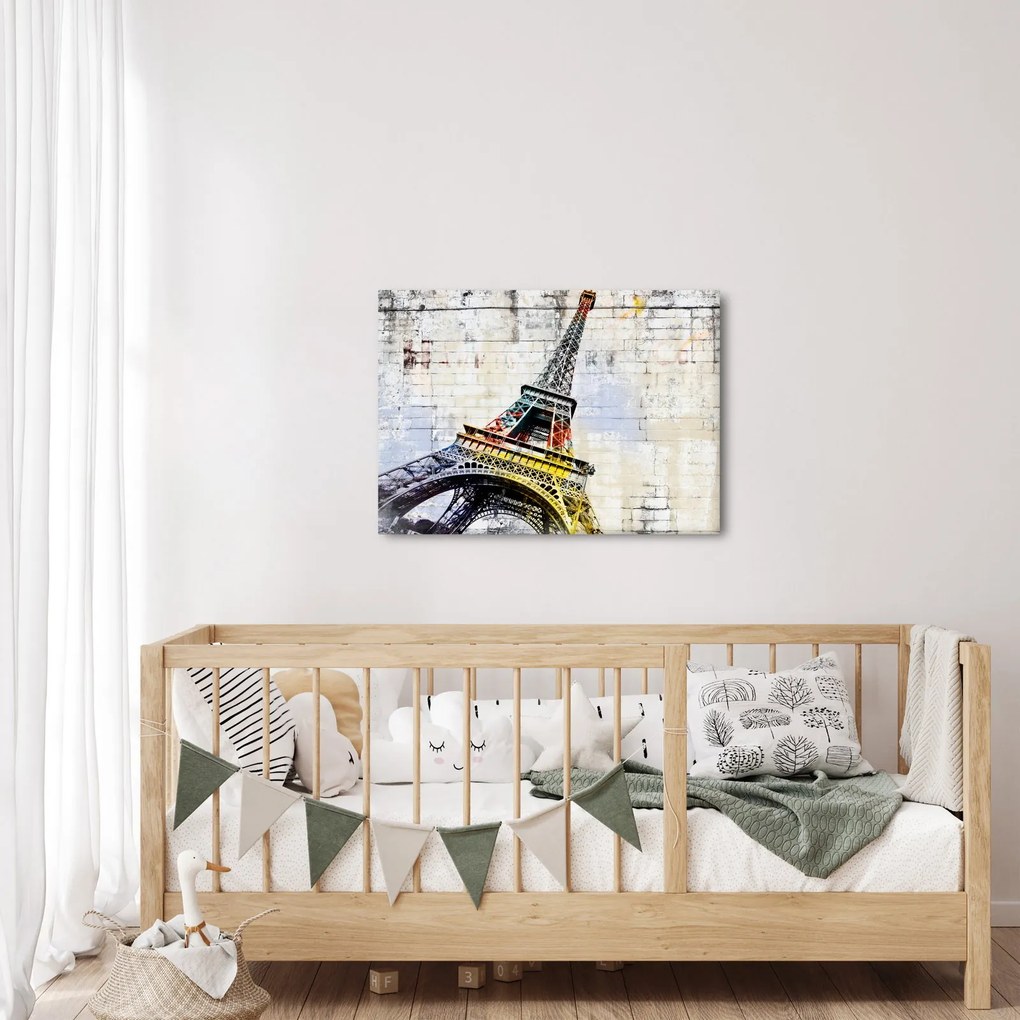 Tablou - Arta digitală a Turnului Eiffel (70x50 cm)