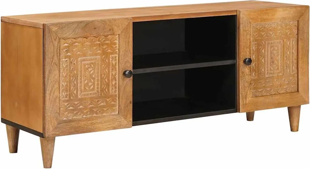 vidaXL Unități TV Maro deschis 105 x 33 x 46 cm Lemn de mango solid