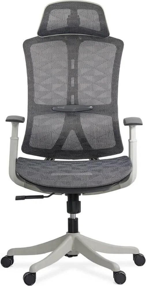 Scaun ergonomic SYYT 9511 gri, tetieră 2D și multiblock