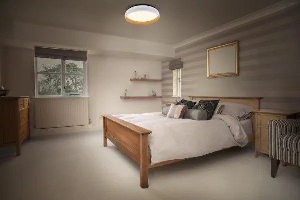 Osram - Plafonieră LED ORBIS LIVIA, 24 W, 230 V, Ø43 cm, alb/maro, cu dimmer