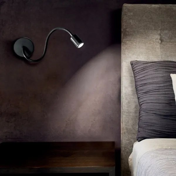 Ideal Lux - Lampă flexibilă FOCUS LED/4W/230V CRI 90 negru