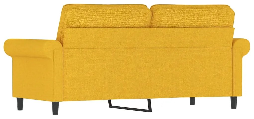 Canapea cu 2 locuri, galben deschis, 140 cm, material textil Galben deschis, 172 x 77 x 80 cm