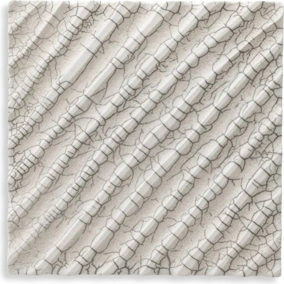 Decoratiune de perete LUX realizata manual din ceramica Division diagonal