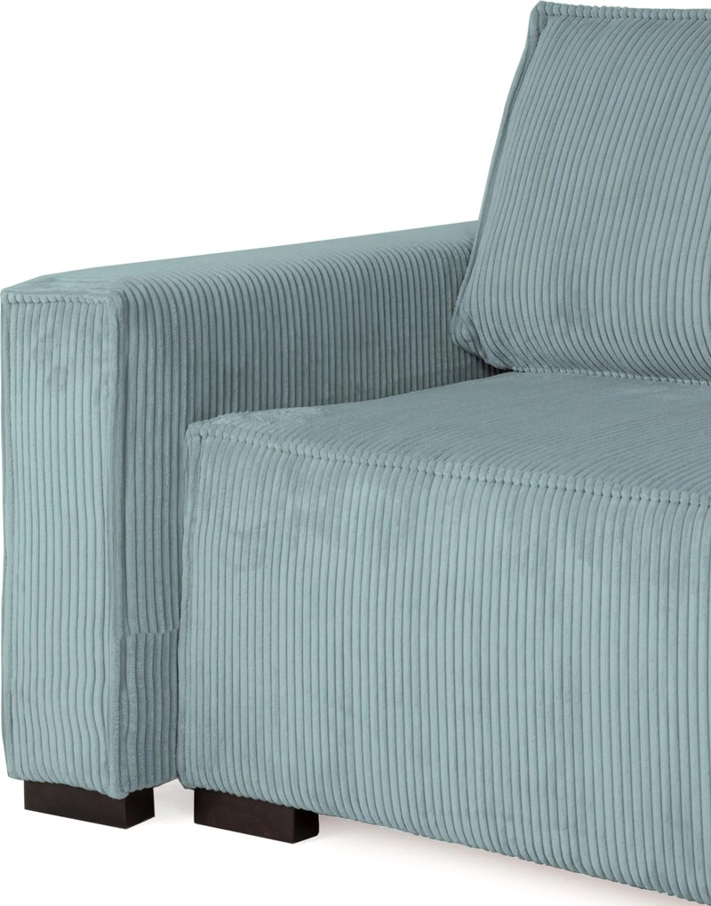 Canapea extensibila cu colt bilateral Culoare Albastru Deschis, SMART