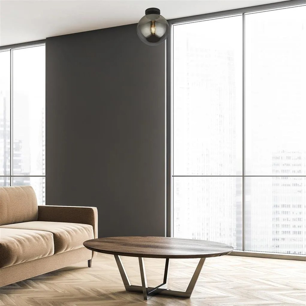 Plafoniera design modern cu abajur fumuriu AMSTERDAM