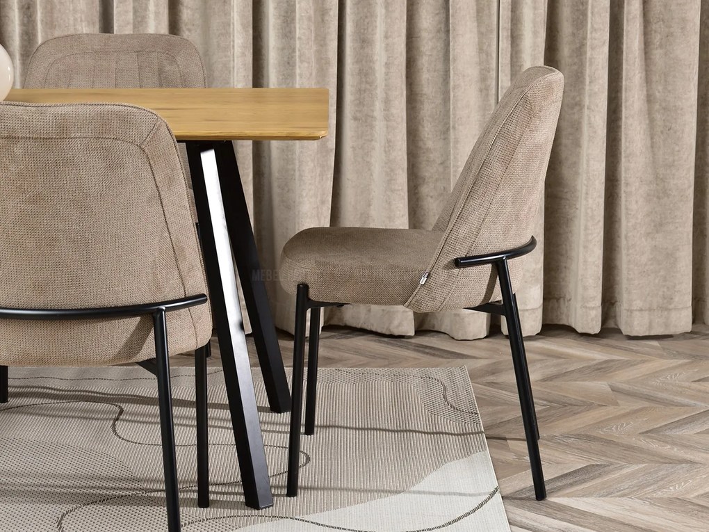 Scaun Ella (bej + negru). Promo -13%. 1111042