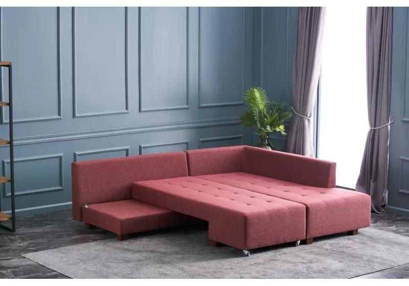 Canapea Tip Coltar Tapitat Extensibil Manama Corner Sofa Bed Right -