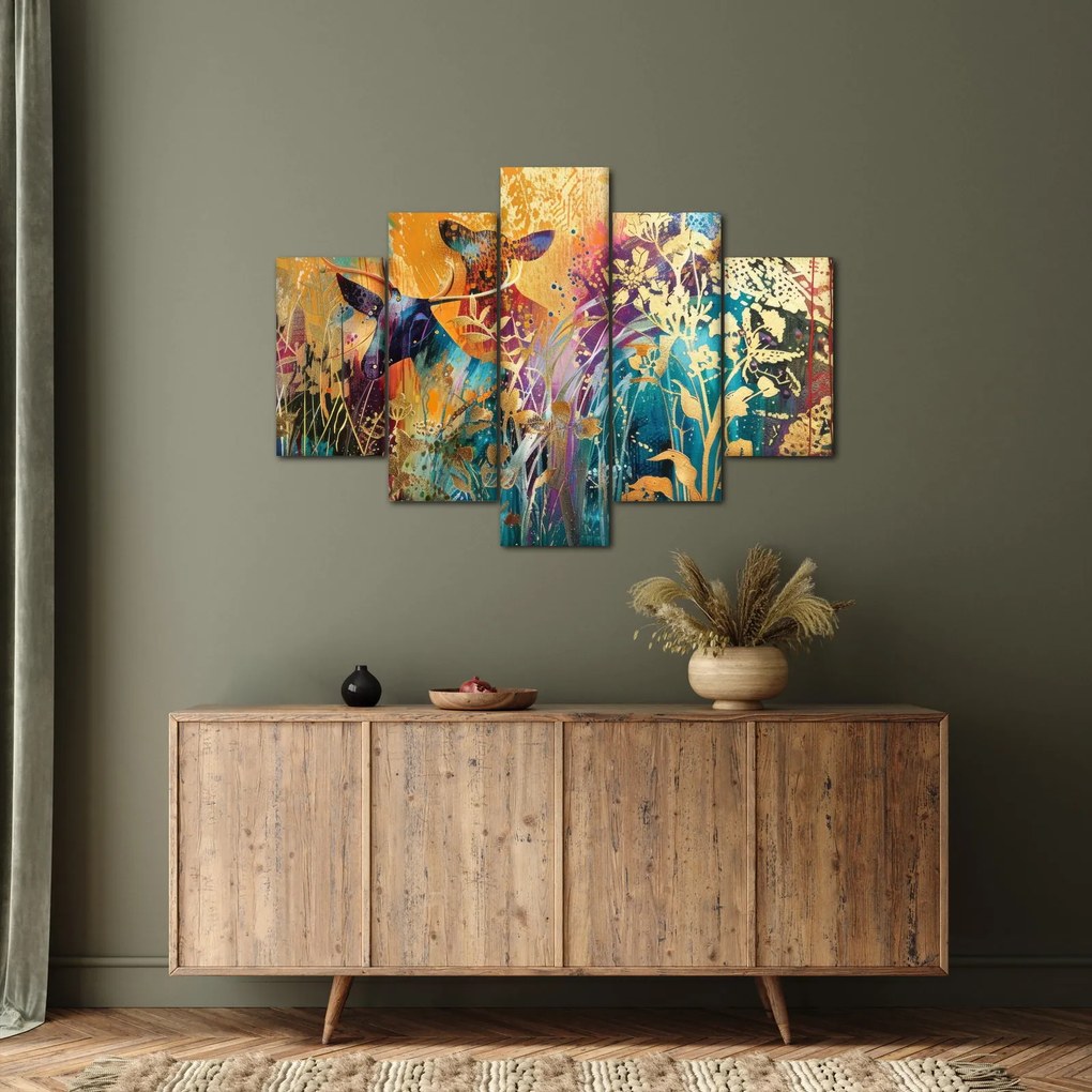 Tablou - Pictura abstractă a naturii (150x105 cm)