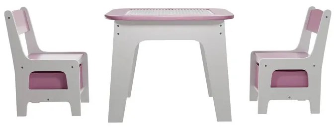 Juskys Set de lemn pentru copii Milou - roz