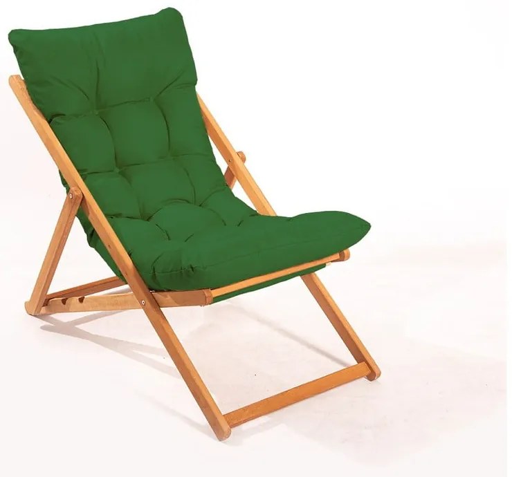Set mobilier de grădină verde/natural din lemn de fag pentru 2 persoane – Floriane Garden
