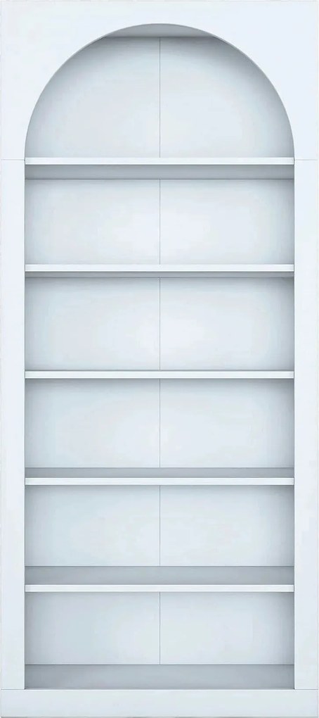 Biblioteca HC116 3142, alb, PAL melaminat, 80x32x180 cm