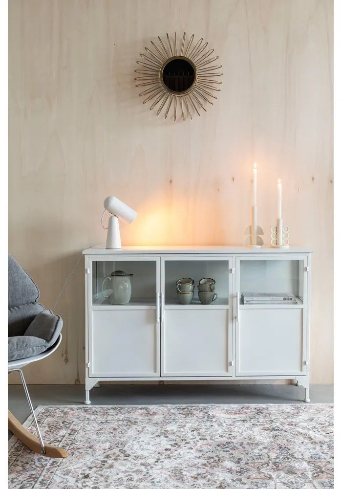 Vitrină albă din metal Miya – White Label