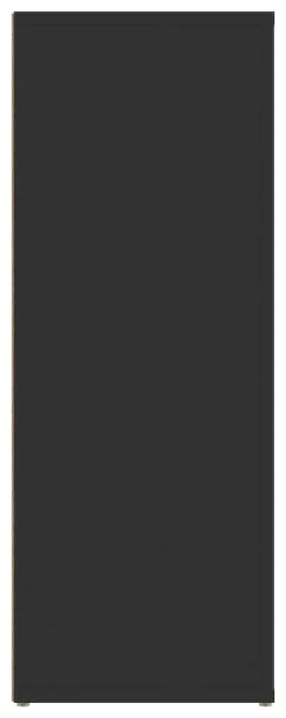 Servanta, negru, 80x30x80 cm, lemn prelucrat 1, Negru