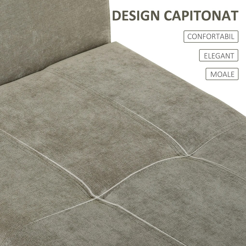 HOMCOM banca de depozitare captusita, Design 2 in 1, 136,5x45x62cm Gri deschis | AOSOM RO
