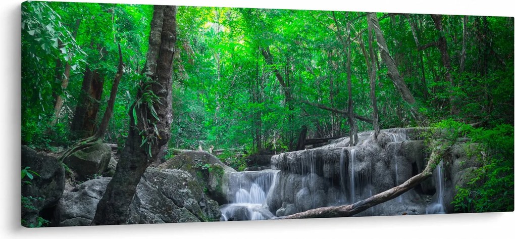 Tablou - Cascada Erawan, Kanchanaburi, Thailanda (120x50 cm)