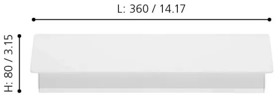 Eglo 99086 - Aplică perete LED ZUBIALDE LED/12W/230V