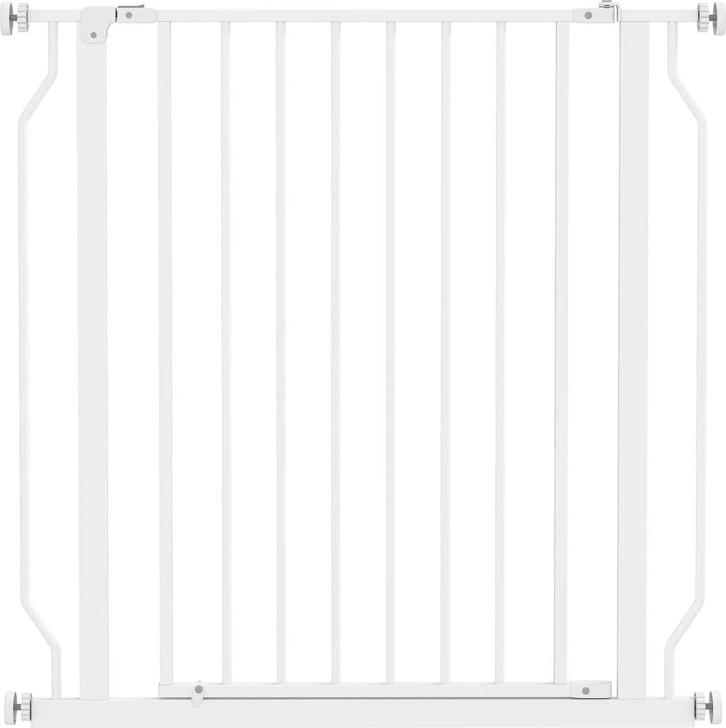 PawHut Cancel de Siguranță Larg pentru Câini, cu Ușă sub Presiune, pentru Uși, Holuri, Scări - Alb | Aosom Romania
