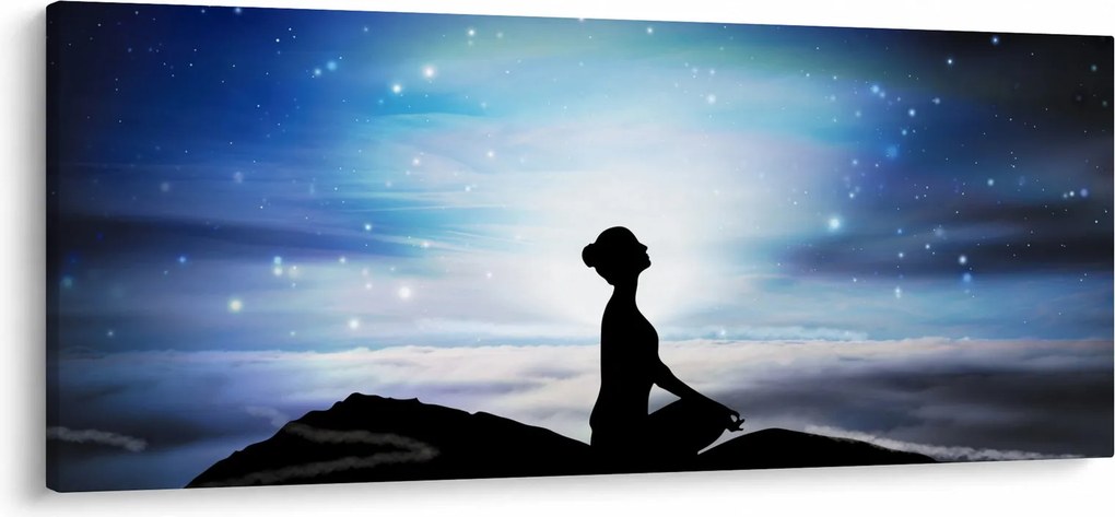 Tablou - Femaia meditând (120x50 cm)
