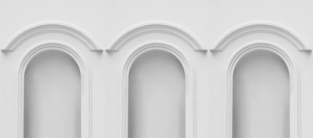 Fototapet, Forest Vaults, White, Rebel Walls