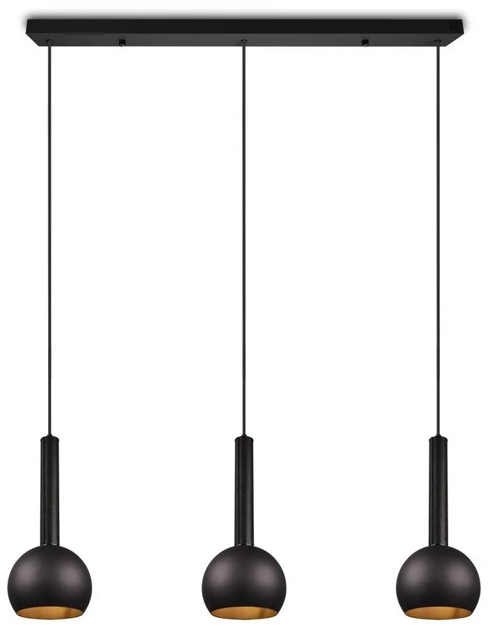 Lustră neagră Ciliana – CINQUE