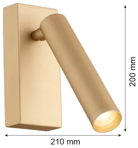 Spot LED de perete RIO LED/4,2W/230V 3000K auriu Argon 8326