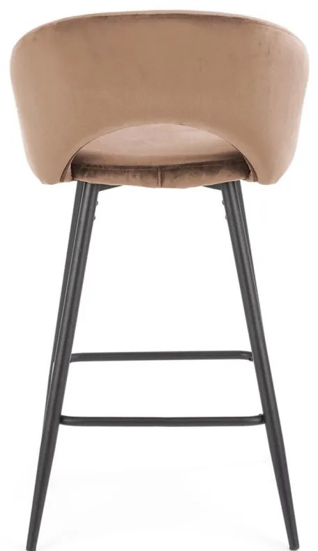 Scaun de bar H96 velvet bej