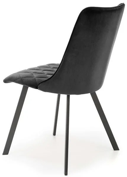 Scaun K450 velvet negru