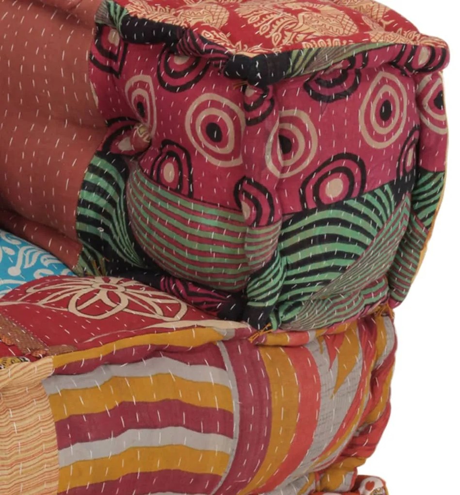 Fotoliu puf modular cu perna, model petice, material textil 1, Peticit, Canapea coltar cu perna