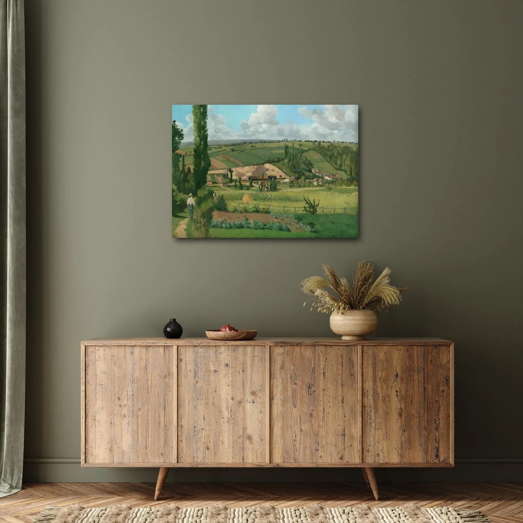 Tablou - Camille Pissarro, Landscape at Les Pâtis, Pontoise, reproducere (70x50 cm)