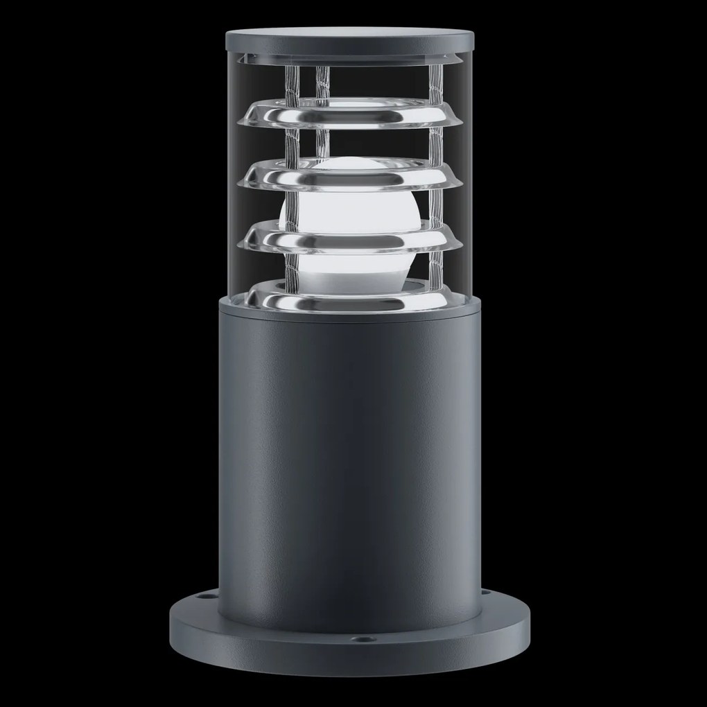 Stalp mic de exterior cu protectie IP54, Bronx gri