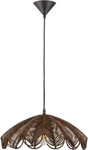 Lustra suspendata stil natural ratan maro FLARE