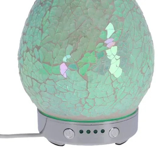 Lampa de masa cu difuzor aromaterapie Mozaic Bianco h 16 cm