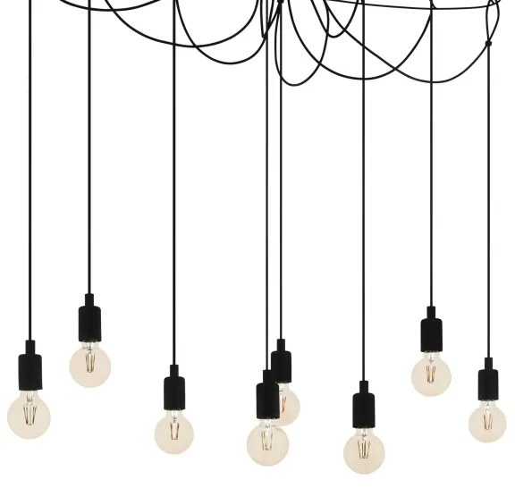 Eglo 43322 - Lustră pe cablu HOGSMILL 8xE27/40W/230V