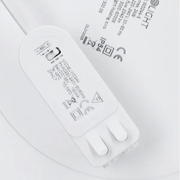 Solight WD244-W - Panou LED 2 în 1 24W/230V 3000/4000/6000K Ø 30 cm IP54 alb