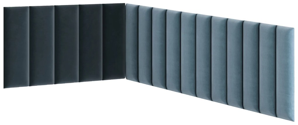 Set 16 panouri tapițate Quadra 100x220x50 cm (mentol). 1051978
