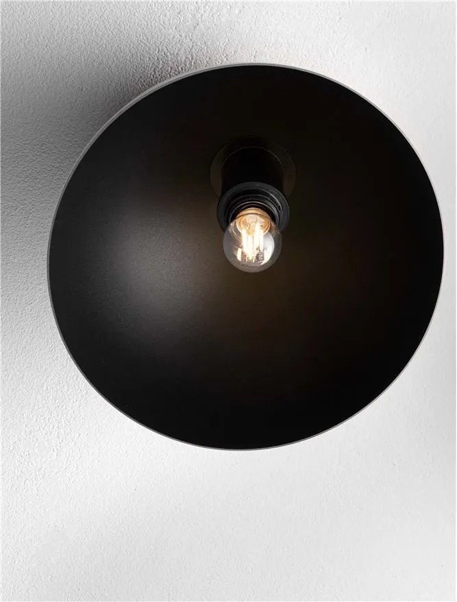 Lustra aplicata design decorativ GEA negru D-29cm