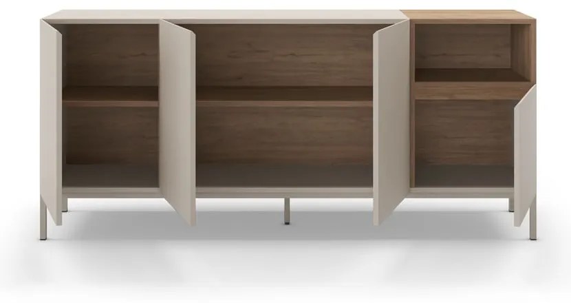 Comodă crem 180x80 cm Cailin – Marckeric