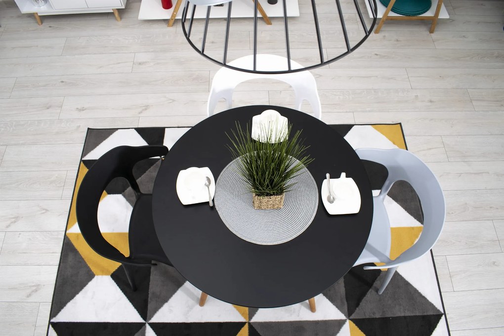 Scaun plastic negru ULME