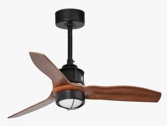 Lustra cu Ventilator si telecomanda JUST FAN XS LED negru/maro