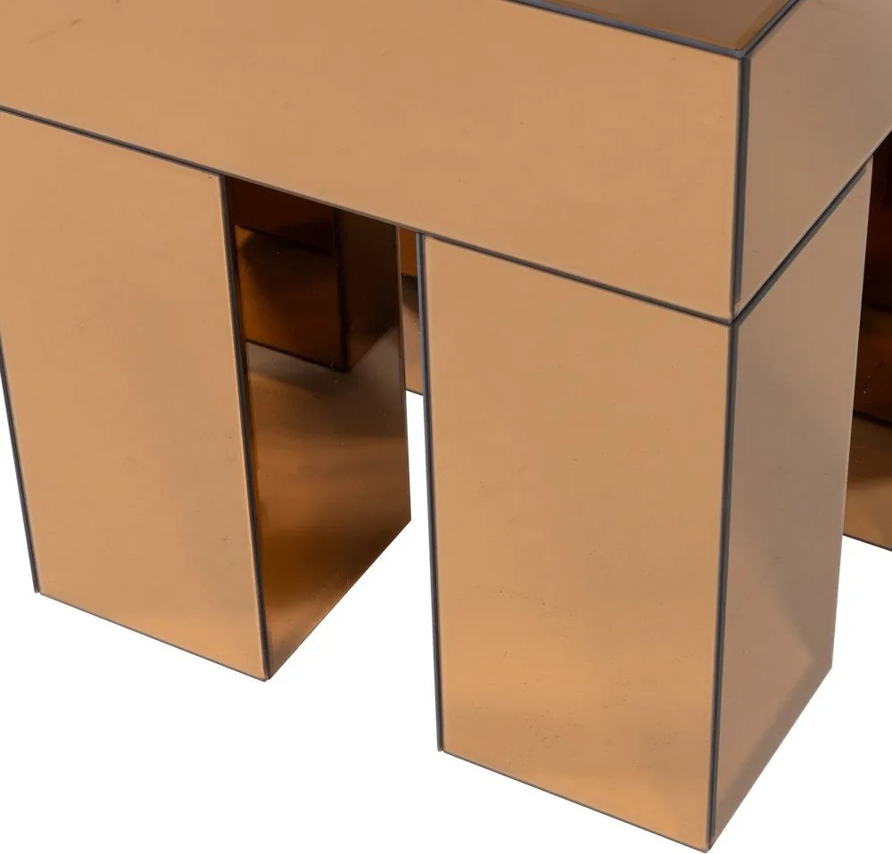 Măsuță auxiliară cu aspect lucios 45x45 cm Mirrox – WOOOD