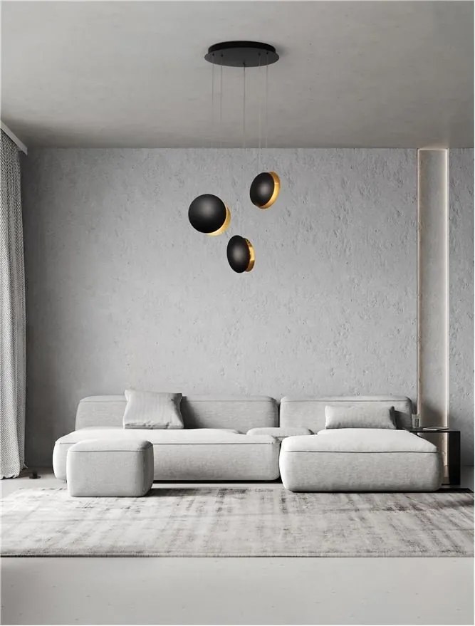 Lustra cu 3 pendule LED design ambiental SHELL