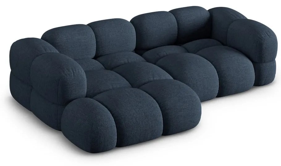 Colțar albastru închis (cu colț pe partea stângă/cu șezlong) Loretto – Cosmopolitan Design