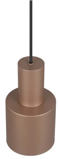 Lustră maro cu abajur din metal ø 12 cm Agudo – Trio