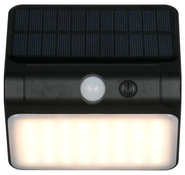Corp de iluminat pentru exterior LED, de perete, solar (înălțime 12 cm) Olinda – Trio
