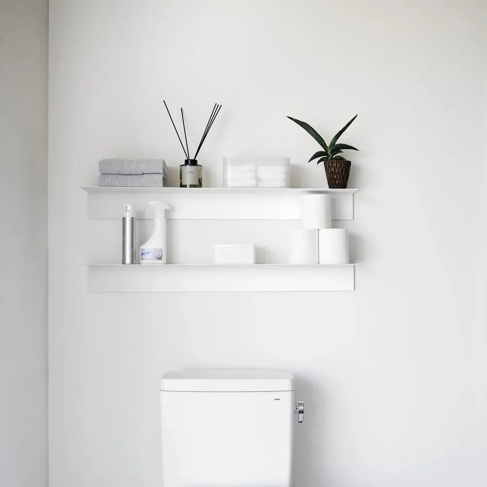 Raft alb din metal 90 cm – YAMAZAKI