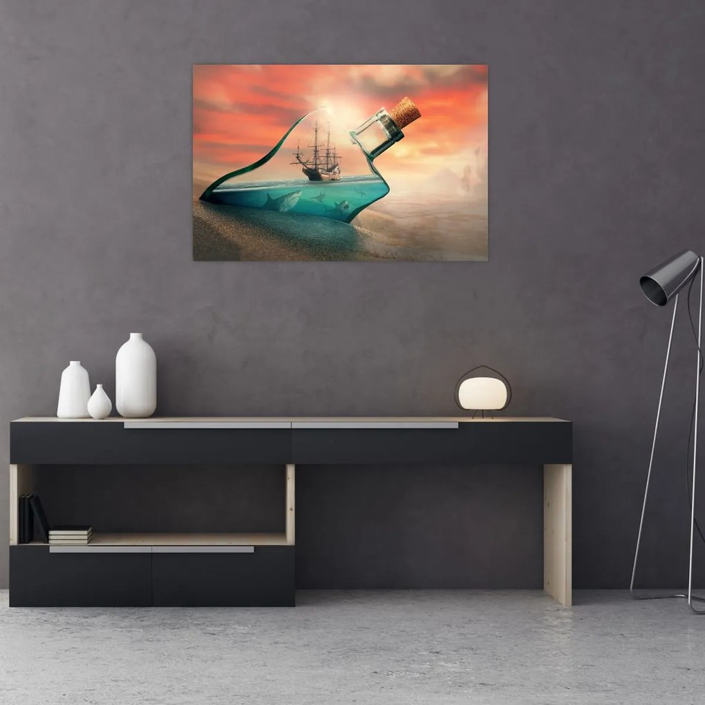 Tablou - Viața in sticla (90x60 cm)