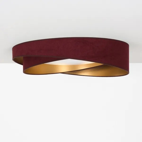 BRILAGI - Lampă LED dimabilă VELVET TWIST LED/36W/230V CCT Ø 65 cm WT vișiniu/auriu + telecomandă