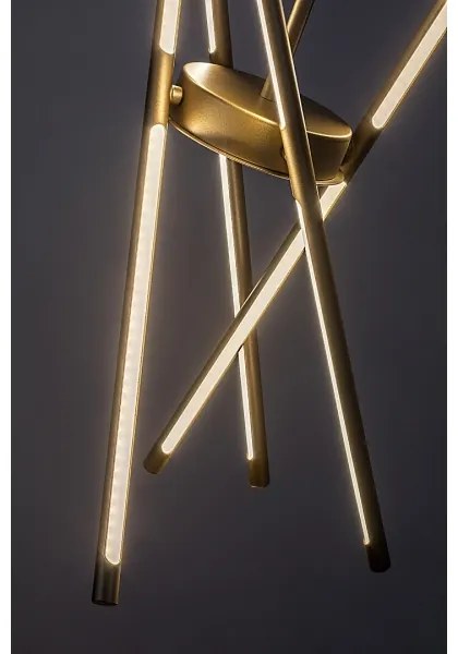 Lustră LED pe cablu Rabalux 72339 HENLI2 LED/40W/230V 3000K auriu