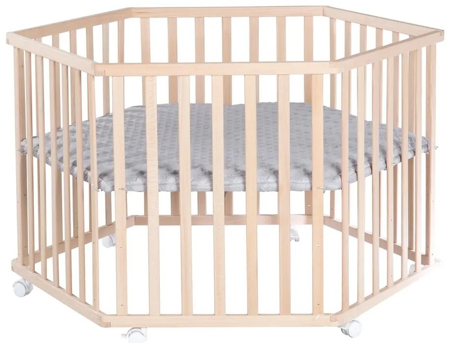 Țarc pentru copii din lemn masiv de fag 119x104 cm – Roba